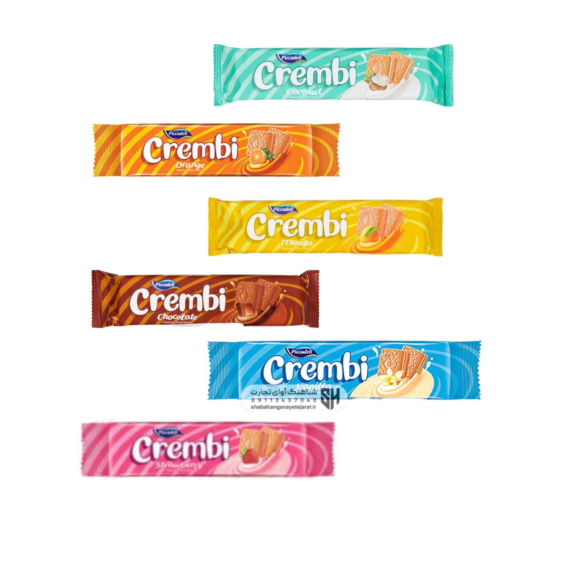 بیسکوئیت های کرم دار کرمبی